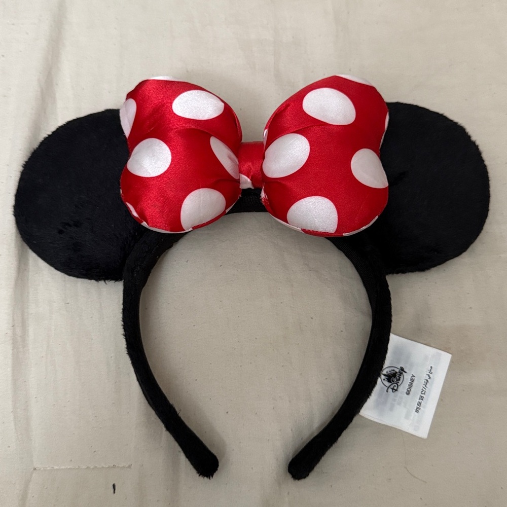 Disney Red and Black Minnie Mouse Ears Headband
